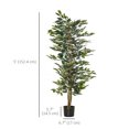 thumbnail image 3 of HOMCOM 5FT Artificial Ficus Tree for Indoor Decoration, 3 of 10