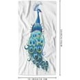 thumbnail image 5 of Peacock Hand Towel Blue Peacock Bird Feather Decorative Soft Highly Absorbent Bath Towels Home Hotel Spa Bathroom Towel 15x30 Inch, 5 of 11
