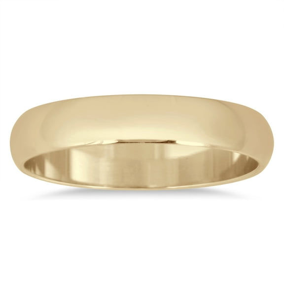 SZUL Women's 3mm Domed Comfort Fit Wedding Band in 14K Yellow Gold