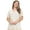 Off-White, variant on Women’s Floral Flowy Top - Plus Size, Ivory, XL