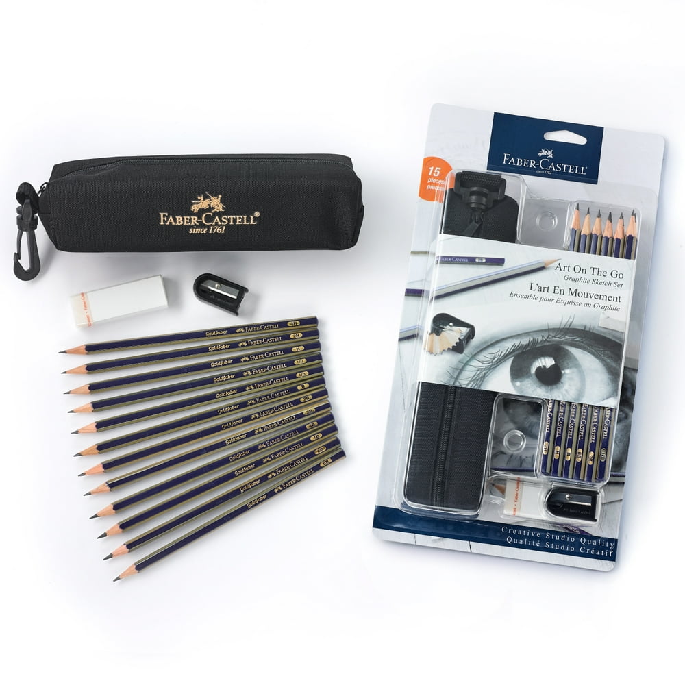 FaberCastell Art on The Go Graphite Pencil Set, Adult Graphite Pencil