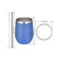 thumbnail image 4 of Wosthever Taza térmica al vacío, soporte para beber de estilo Simple, 350ml, acero inoxidable, agua, leche, café, tazas aisladas, contenedores Cocina y Comedor Negro, 4 of 6