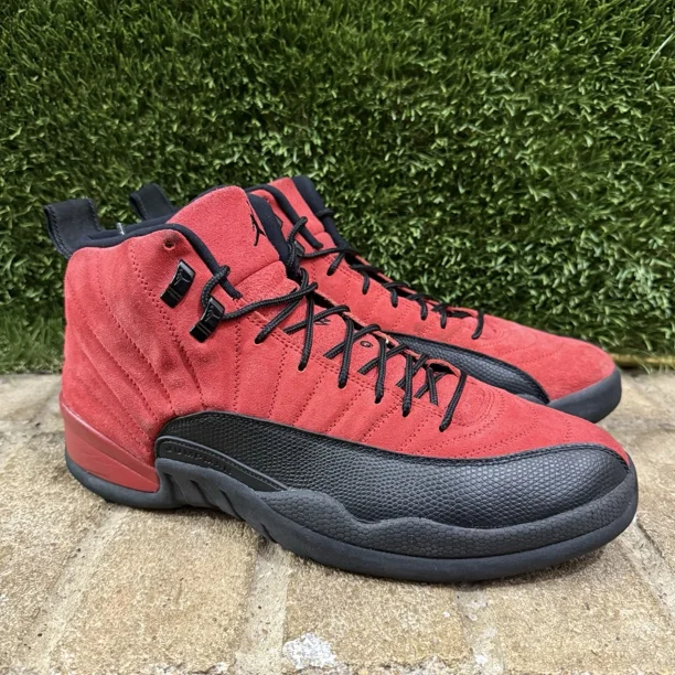 Ni - ke Ni - ke Air Jordan 12 Retro Reverse Flu Game Size 12 CT8013-602 Shoe Sneaker Mens