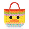 thumbnail image 2 of TheFound Women Silicone Tote Purse Cartoon Duck Handbag Bubble Fidget Toy, 2 of 9