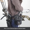 thumbnail image 5 of SUNYA Quick Release Pouch & Finger Tab Bag, Multiple Pockets for Storage of Release Aids & Archery Accessories, Fit for Arrow Quiver Belt with Quick Drawstring Closure (Black)…, 5 of 8