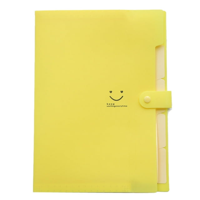 Rvkxad A4 Document Organizer Bag, 5-Pocket Expanding File Folder with Fastener Closure, Portable Pouch for Bills Papers, Multifunctional Storage Pouch