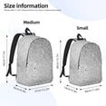 thumbnail image 2 of Honeii Silver Mosaic Print Canvas Backpack for School & Outdoor,Laptop Excursion Backpack,Notebook School Bookbag For Men Women,for Work, Travel, and Everyday Use-Medium, 2 of 5