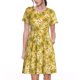 thumbnail image 1 of Fotbe Flower Vestido Largo de Moda para Mujer, Vestido Tipo Camiseta con Manga Corta y Estilo Casual a Rayas y Bloques de Color, 1 of 6