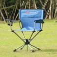 thumbnail image 2 of Goplus Collapsible Portable Swivel Camping Chair 360degreesFree Rotation for Picnic Fishing, 2 of 10