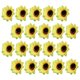 thumbnail image 3 of 20 piezas de flores de seda artificiales cabezas de girasol simulación de hogar flores decorativas, 3 of 6