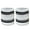 White Black, variant on COUVER Tennis Style Premium Athletic Terry Wristband Sweatband, 1 Pair, 3 inch Heather White/Red