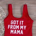 thumbnail image 4 of ITFABS Mother  Daughter Bikini, One-piece Bathing Suit, Letters Print Swimwear, 4 of 7
