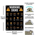 thumbnail image 2 of Funny Driving Warning Lights Signs Mechanics Funny Sarcastic Sign Metal Tin Signs, Car Warning Signs Cheatsheet Poster for Home Office Wall Decor Plaque Sign 12x8 Inch, 2 of 4