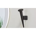 thumbnail image 3 of Richelieu RH1525011900 6-3/16" Single Iron Coat Hook - Black, 3 of 4