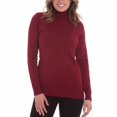 thumbnail image 1 of JOSEPH A. Women's Long Sleeve Turtle Neck Sweater (Wine, X-Large), 1 of 1