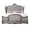 Antique Silver, variant on Modern E. King Bed In White With A Stable Mattress Support Sleek For Contemporary Bedroom Style