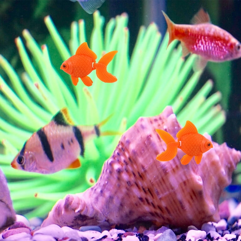 FRCOLOR 10Pcs Artificial Floating Goldfish Plastic Fish Tank Aquarium Decor Ornament