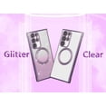 thumbnail image 7 of Magnetic Case for Samsung Galaxy S22 Ultra 5G with Gradient Glitter,[Compatible with MagSafe]Luxury Plating Cute Clear Bling Sparke Case for Women Girls,Shockproof TPU Protective Cover-Purple, 7 of 7