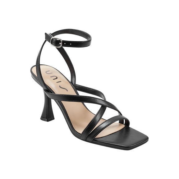 Unisa Women's Syanna Strappy Open Toe Heel with Ankle Strap