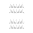 thumbnail image 2 of Moyic 10 piezas de tapas de plumín antideslizantes de silicona extraíbles para pantalla táctil, funda para punta de bolígrafo, alta Blanco 2Conjunto, 2 of 6