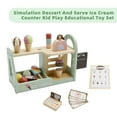 thumbnail image 5 of Wooden Ice Cream Counter Playset for Kids, Toddler Girl Toys Kitchen Playset Pretend Play Gifts for 3 4 5 6 Year Old Girl or Boy, Play Kitchen Sets for Kids Ages 1-8, 5 of 11