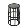 thumbnail image 4 of Christopher Knight Home 3-Piece Smooth Arc Outdoor Rocking Chair with 10.8" Side Table, Beige Rattan, 4 of 12