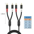 thumbnail image 5 of 2RCA to 2RCA Speaker Wire Adapter 2RCA Adapter Repair Speaker Wire, 5 of 16
