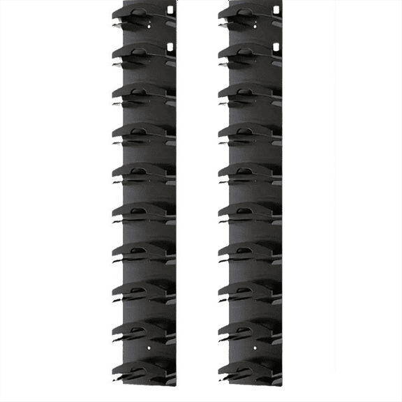 2PCS Hat Organizer for Baseball Caps Hat Rack for Wall with Strong Adhesive Hold Up to 20 Hats,Hat Hanger Holder Display,2 x Hat Organizer,Black