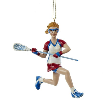 Lacrosse Player Christmas Ornament Girl Lacrosse Player Athlete Sports Christmas Ornament Decoration Adler C8593G ()