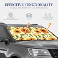thumbnail image 4 of Kll Sunflowers And Butterflies Windshield Sun Shade 2-Piece Foldable Car Front Window Sunshade For Most Sedans Suv Truck- Large, 4 of 7