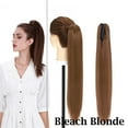 thumbnail image 4 of Benehair Clip In Ponytail Hair Extensions Fashion Claw on Long Cute Wavy Hair Piece 21" Claw Straight Light Brown, 4 of 8