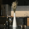thumbnail image 4 of Modern Safari Stripes White and Mango Tree Wood Bottle-Shaped Vase, 4 of 7