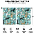 thumbnail image 2 of Blackout Kids Curtains,Dog Pattern with Floral Background Childrens Insulated Curtains Set Of 2,Bedroom Essentials,Toddler Room Decor 52x63in(132x160cm), 2 of 4