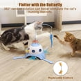 thumbnail image 3 of 3 In 1 Fully Automatic Cat Toy Interactive Cat Toys for Indoor Cats, Motion Activate Automatic Cat Toys, Hunting Chase Hide and Seek Game, Plush Rat Tail & Whack A Mole & Rotating Feather Wand, 3 of 8