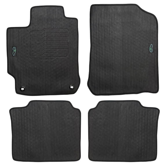 ecoMats All Weather Floor Mats Custom Fit for 2012 to 2017 Toyota Camry with Safety Locks, Front and Rear, Black