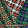 thumbnail image 2 of JCS McCuan Green Tartan Christmas Plaid Homespun Cotton Fabric Sold by the Yard, 2 of 7