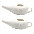 thumbnail image 1 of 2X Olla Neti de Cerámica de 250 Ml, Olla para Limpieza de Nariz, Duradera, Una Prueba de Fugas, para Enjuague Nasal, Lavado de Nariz, Hombres Y Mujeres,, 1 of 2