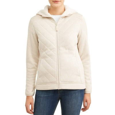 Time and tru hotsell sweater fleece jacket
