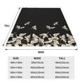 thumbnail image 5 of Bingfone Japanese White Cranes Print Flannel Fleece Blanket Throw Blanket For Bed,Sofa,Couch,Travel,Camping(50"X40"), 5 of 9