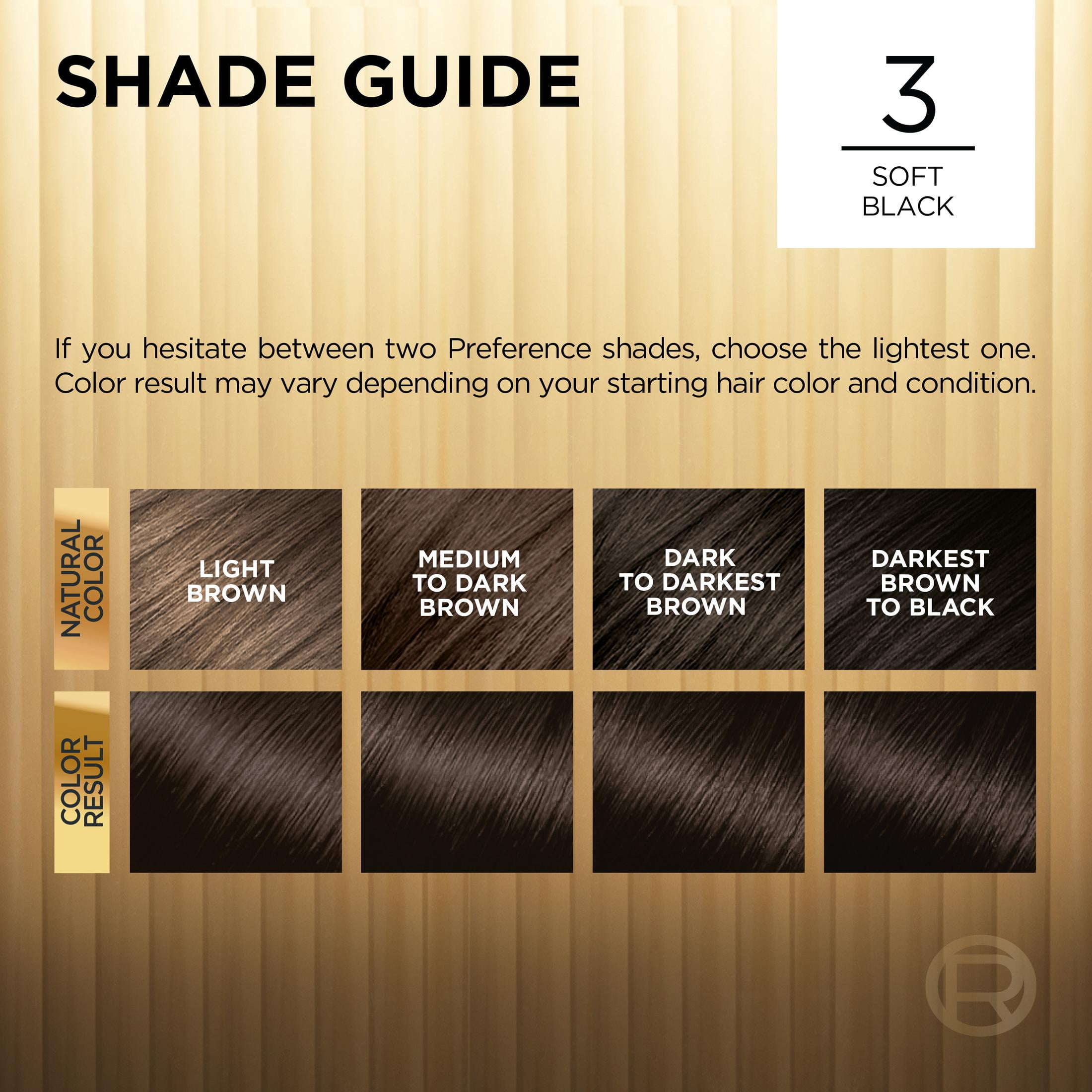 L'Oreal Paris Superior Preference Permanent Hair Color, 3 Soft Black, 1 Each, 6 Pack