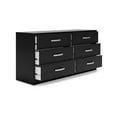thumbnail image 2 of Signature Design by Ashley Casual Finch 6 Drawer Dresser, Black, 2 of 7