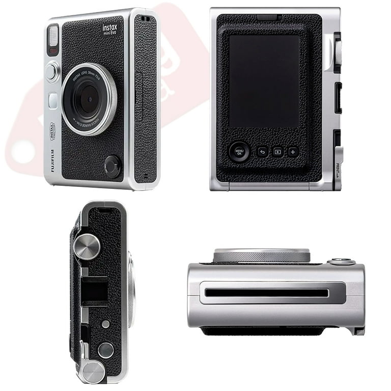 FUJIFILM INSTAX MINI EVO Hybrid Instant Camera Brown + 20 Film