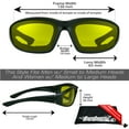 thumbnail image 4 of Bikershades Motorcycle Safety Bifocal Reader Sunglass Z87 Foam Gray Clear Yellow, 4 of 6