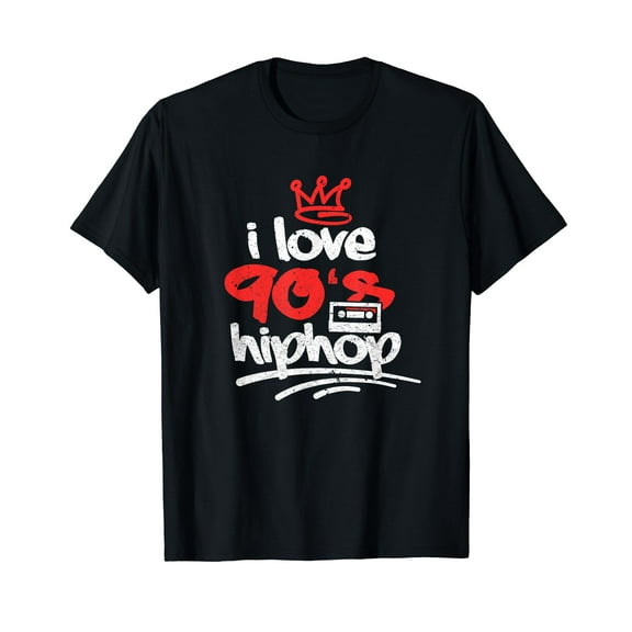 I Love 90's Hip Hop 1990s Music Party Costume Retro Vintage T-Shirt