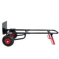 thumbnail image 5 of Heavy duty manual truck with double handles 330 lb steel trolley for moving heavy platform truck with 10 ", 5 of 9