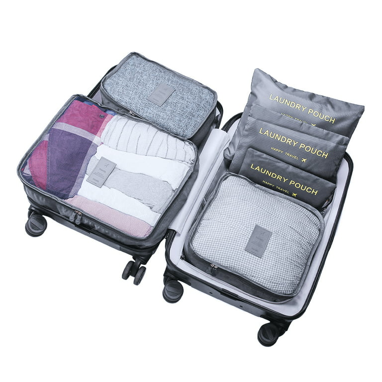 6/7/8Pcs Packing Cubes for Travel Luggage Organiser Bag Compression Pouches Clothes Suitcase, Packing Organizers Storage Bags for Travel Accessories