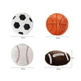 thumbnail image 6 of Hesroicy Throw Pillow Ultra Soft Companionship Fluffy Simulation Basketball Soccer Shape Sofa Cushion for Ball Game Fan, 6 of 8