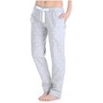 thumbnail image 1 of Pantalon de Pyjama en Flanelle de Coton pour Femmes avec Poches avec Poches, 1 of 6