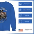 thumbnail image 6 of US Army 250 Years Crewneck Sweatshirt American Military Veteran DD214 Patriotic, 6 of 7