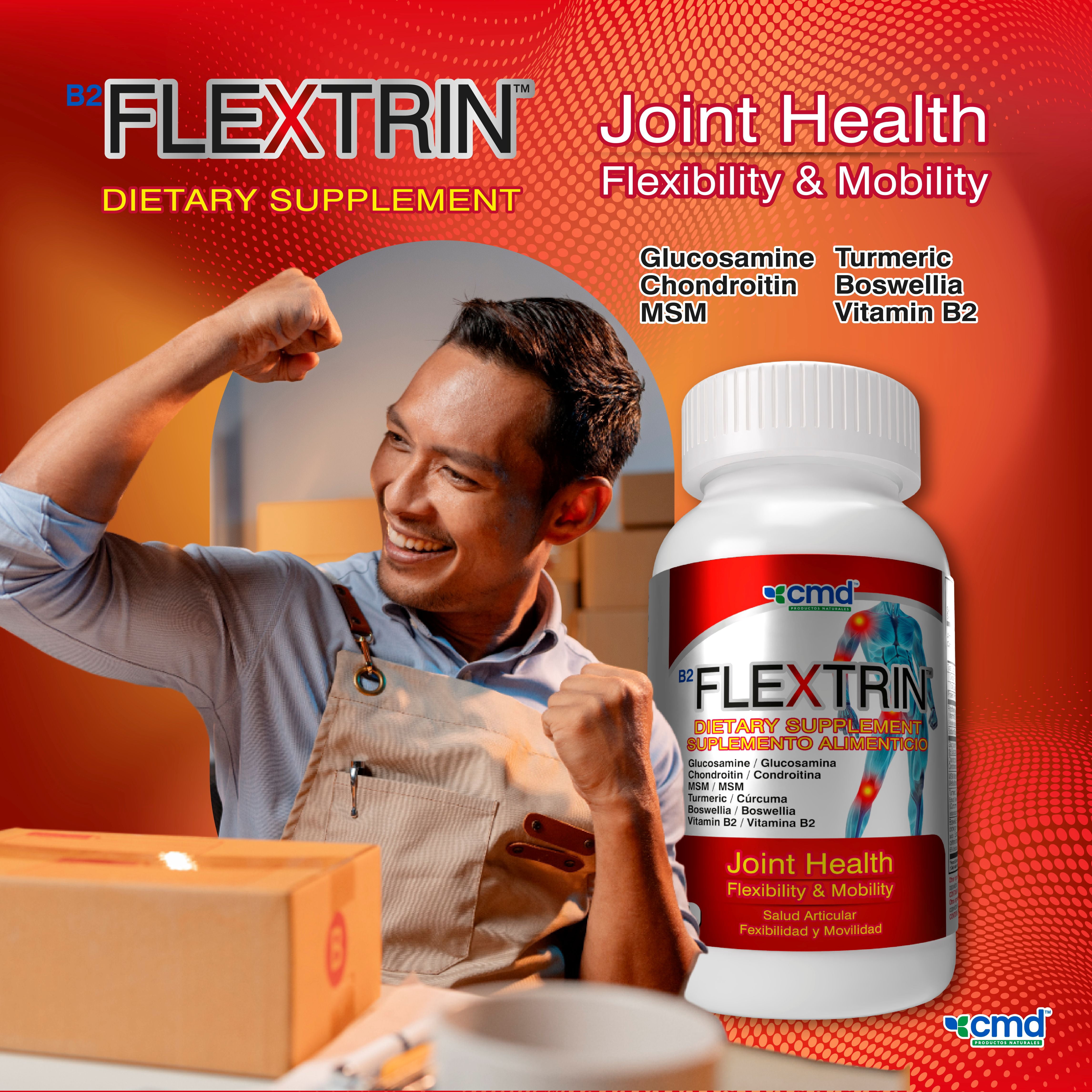 Flextrin Joint Pain Relief Tablets with Glucosamine, 120 Count